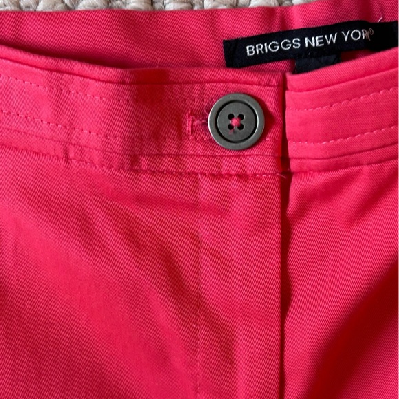 Briggs New York size 12 capri pants salmon color - Picture 3 of 5